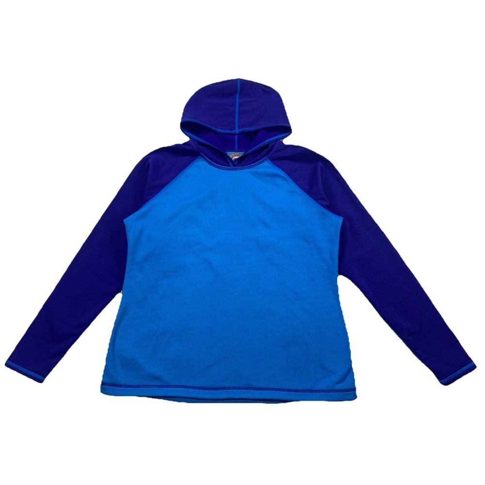 Copper River Fleece Hoodie Purple Blue Made In USA Women's Large